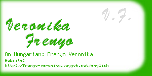 veronika frenyo business card